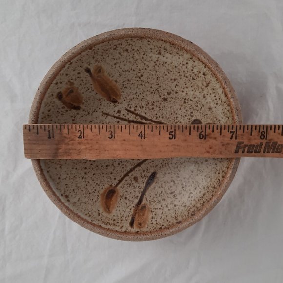 RARE Signed Pottery Casserole Dish and Bowl Set - Picture 11 of 11